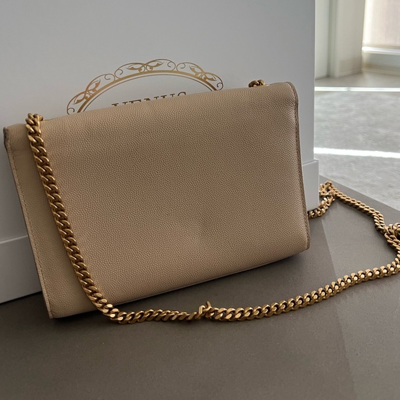 Saint Laurent Small Monogram Kate Bag in Beige - Picture 2 of 11